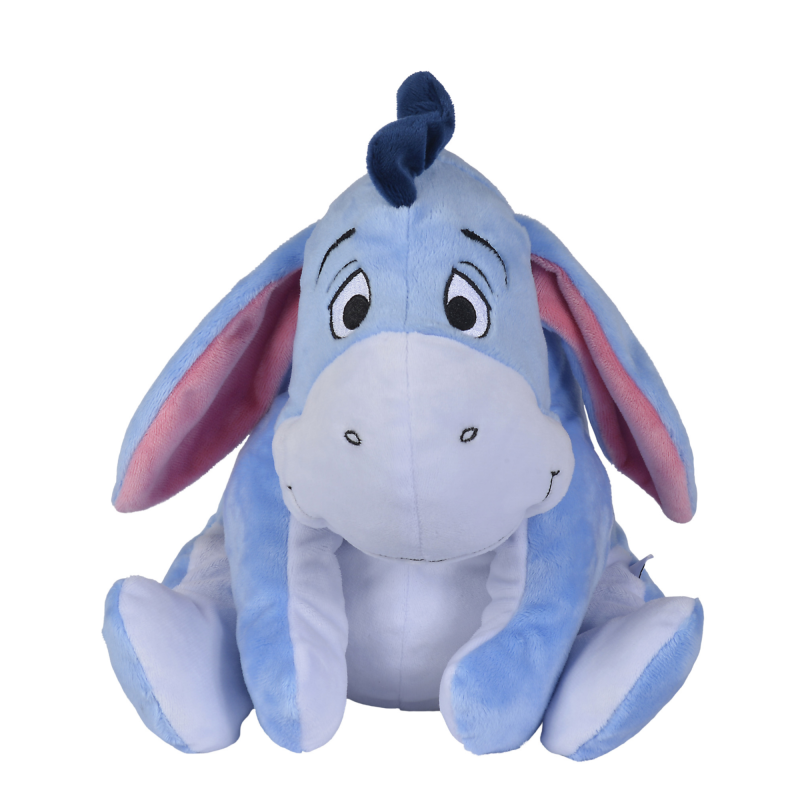  bourriquet lâne peluche bleu 25 cm 